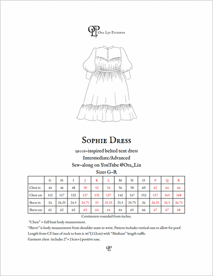 Sophie Extended Size Range Victorian Style Tent Dress pdf Sewing Patte Ora Lin Patterns Sophie Extended Size Range Victorian Style Tent Dress pdf Sewing Patte Ora Lin Patterns