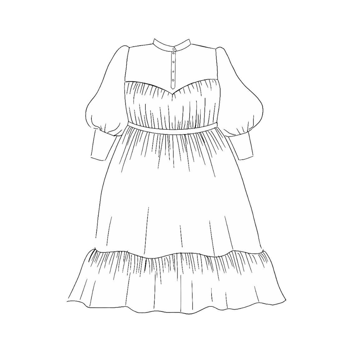 Sophie Victorian Style Tent Dress pdf Sewing Pattern – Ora Lin Patterns