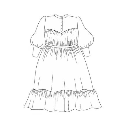 Sophie Victorian Style Tent Dress pdf Sewing Pattern